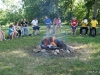 Gathered around the campfire