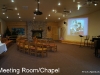 Large Meeting Room/Chapel with Gas Fireplace