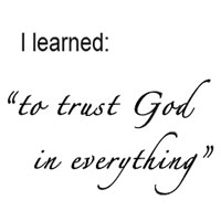 Trust God